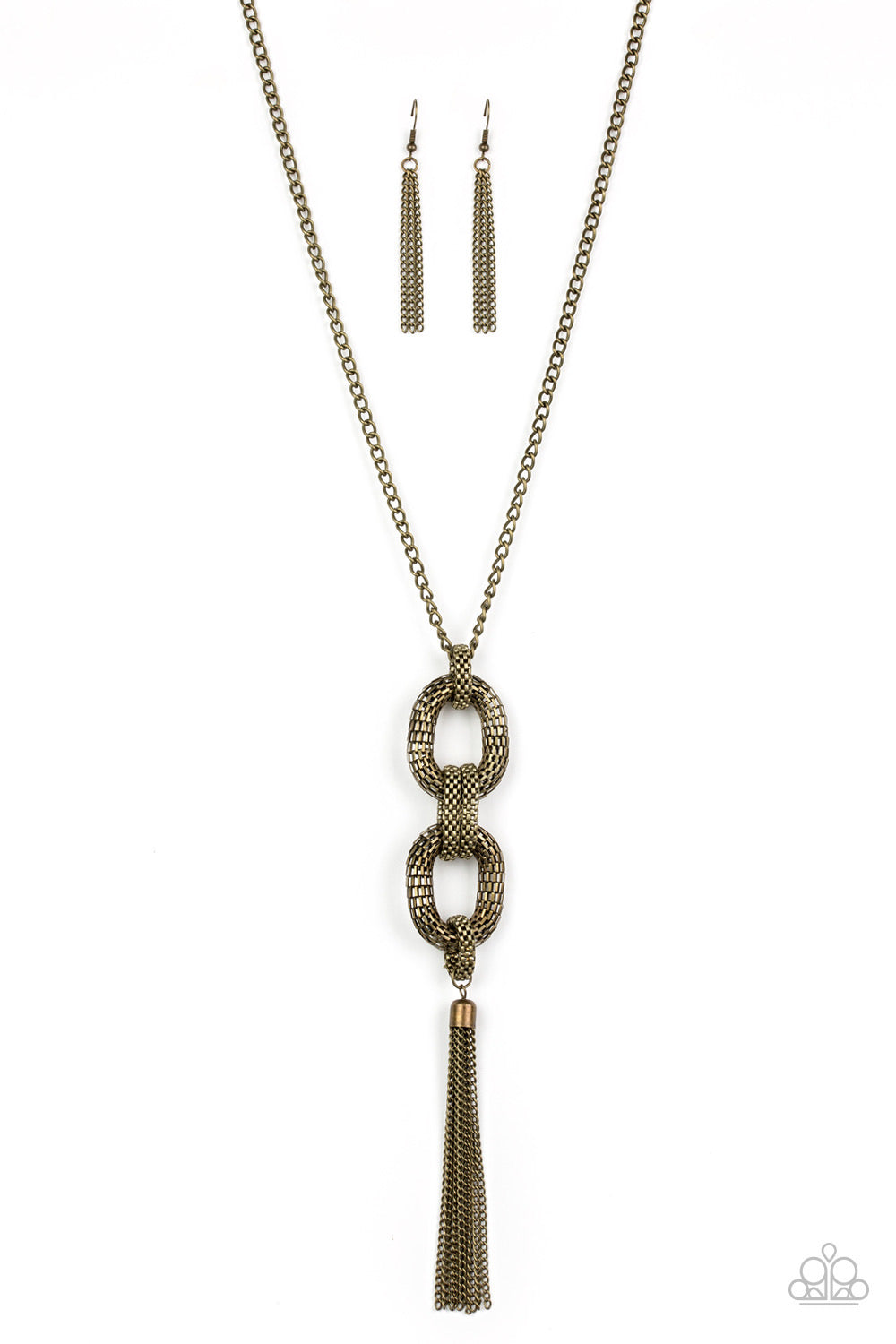 Paparazzi Enmeshed in Mesh- Brass Necklace