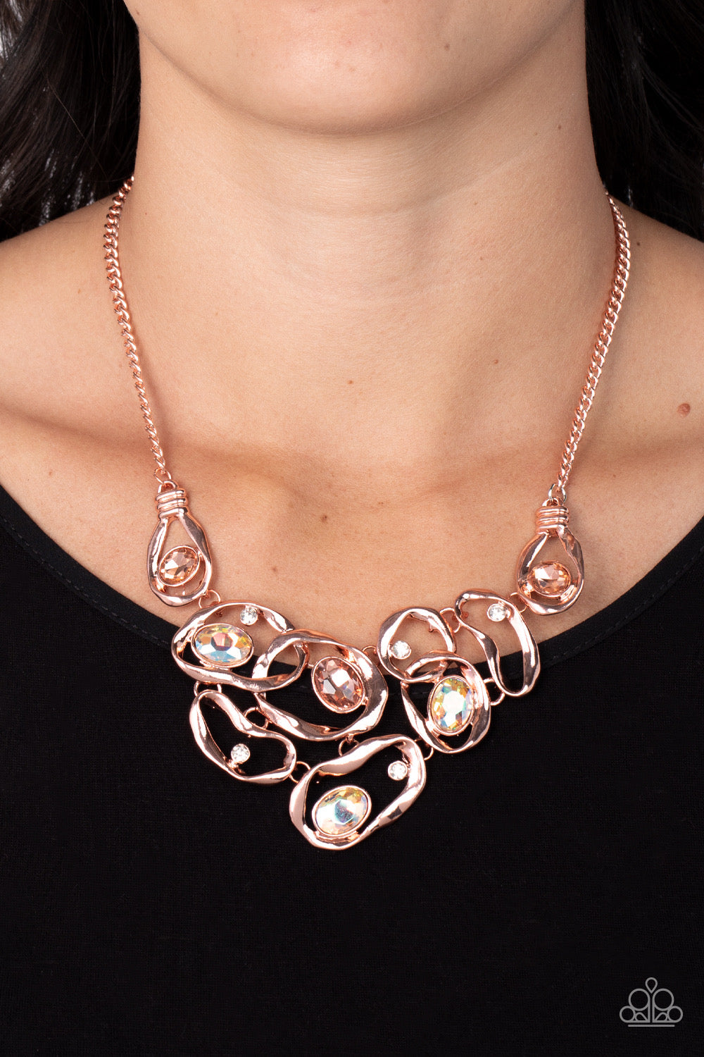 Paparazzi Warp Speed - Copper  Necklace P2ST-CPSH-089XX