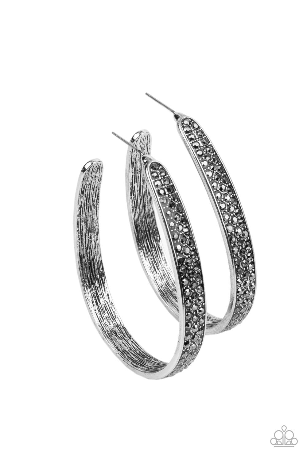 Paparazzi Bossy and Glossy - Silver Earring P5HO-SVXX-278XX