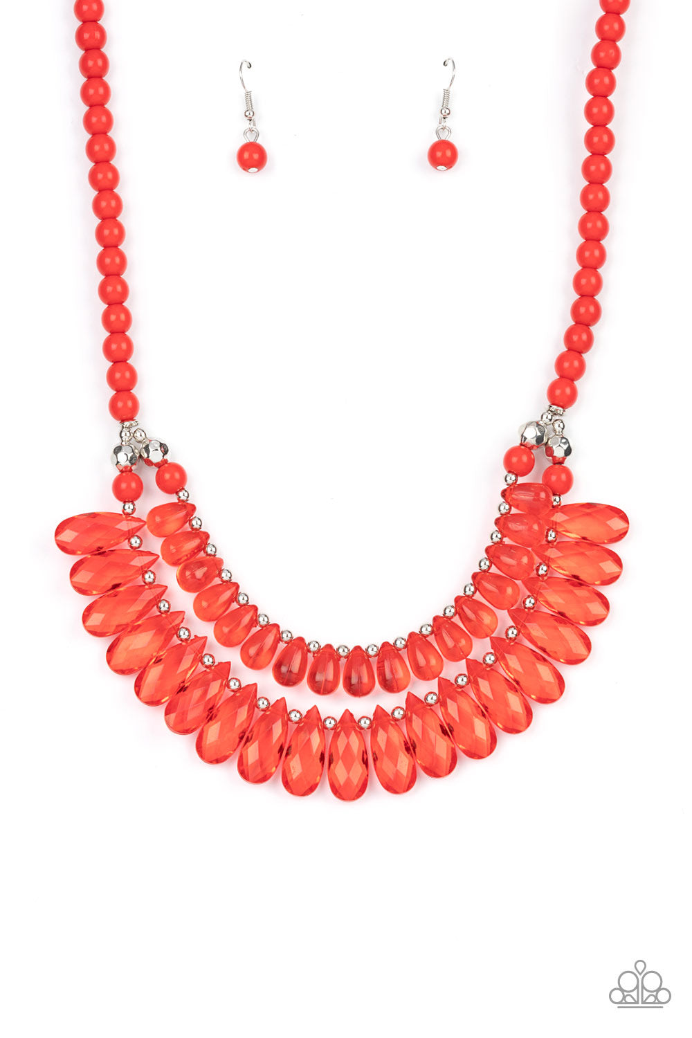 Paparazzi All Across the GLOBETROTTER - Red Necklace P2ST-RDXX-089XX